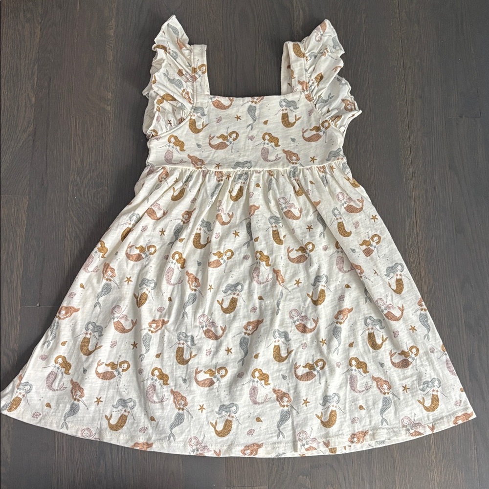Rylee & cru dress never worn (NWOT) size 6/7 mermaid print